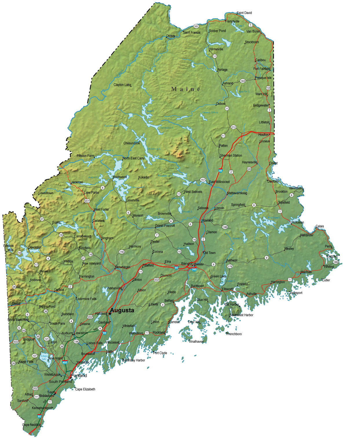 Maine Map 