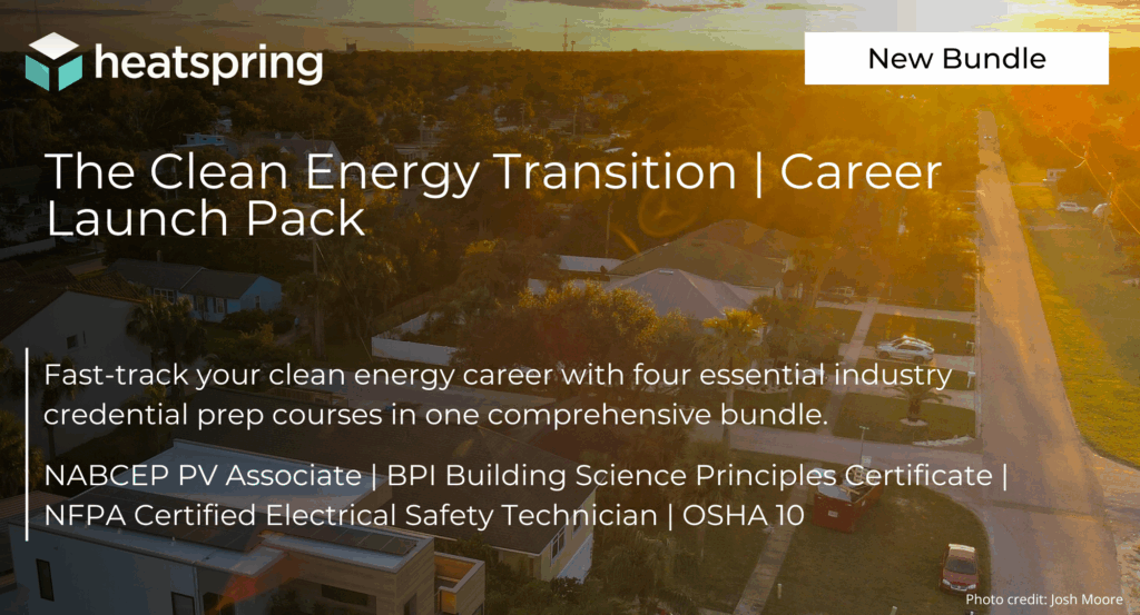 Heatspring Show New Bundle Announcement: The Clean Energy Transition | Career Launch ...